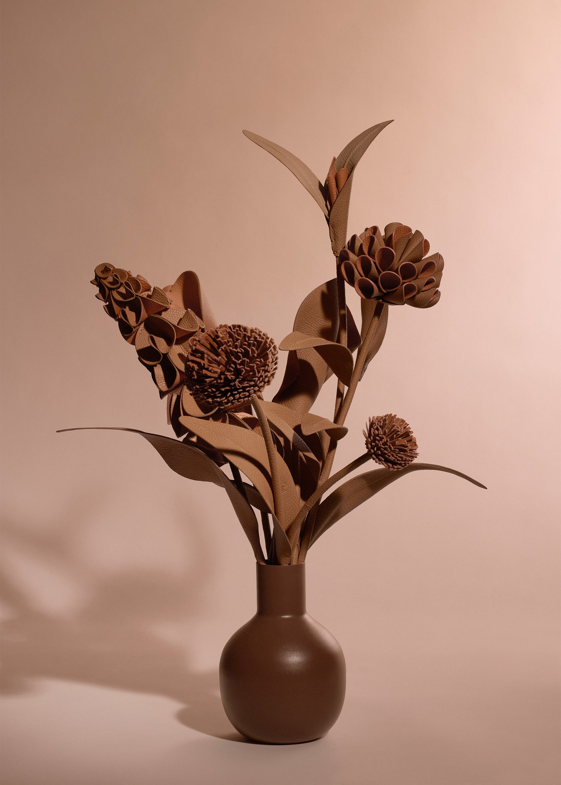 Leather flowers