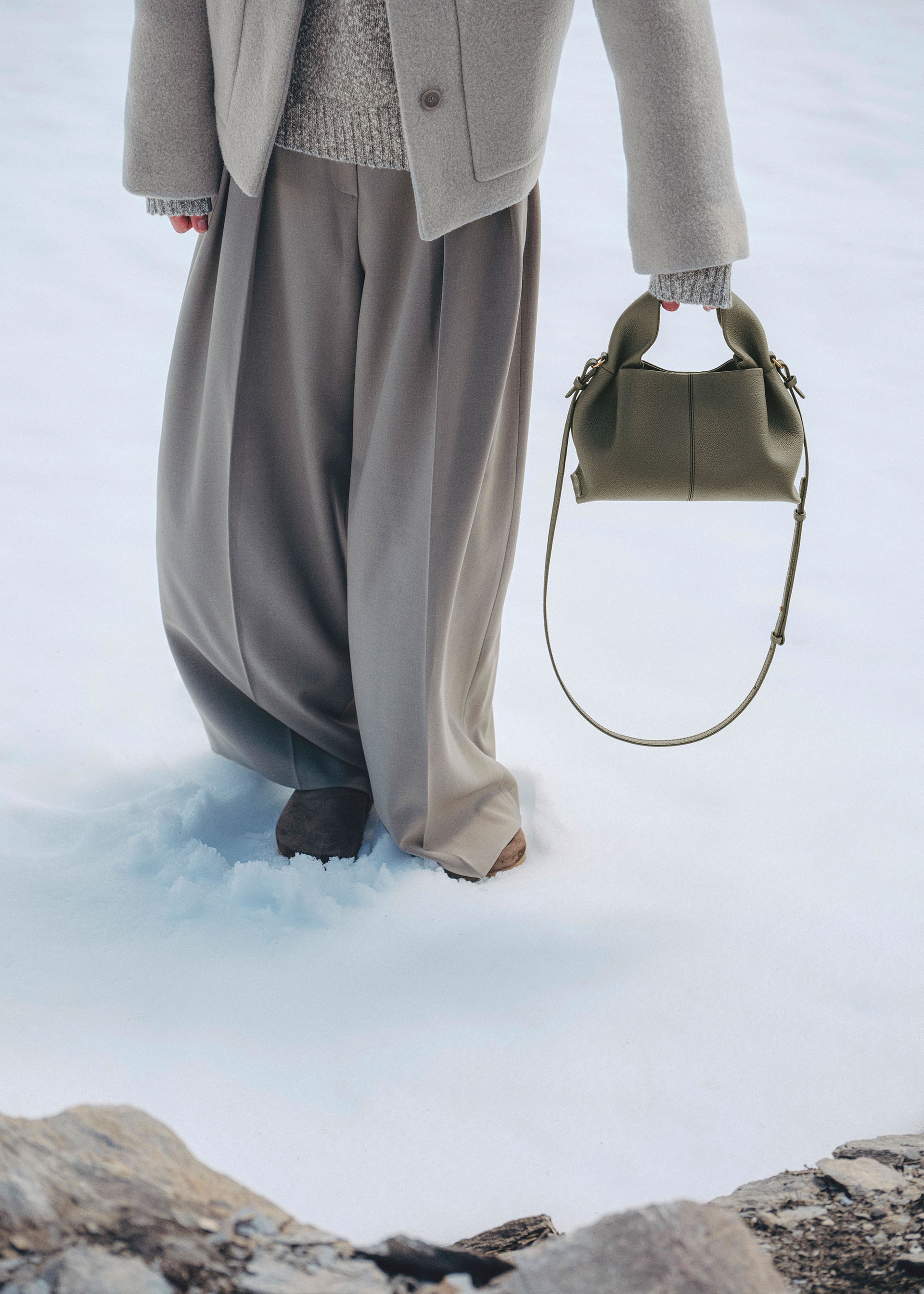 Numéro Neuf Mini - Textured Smoky Green