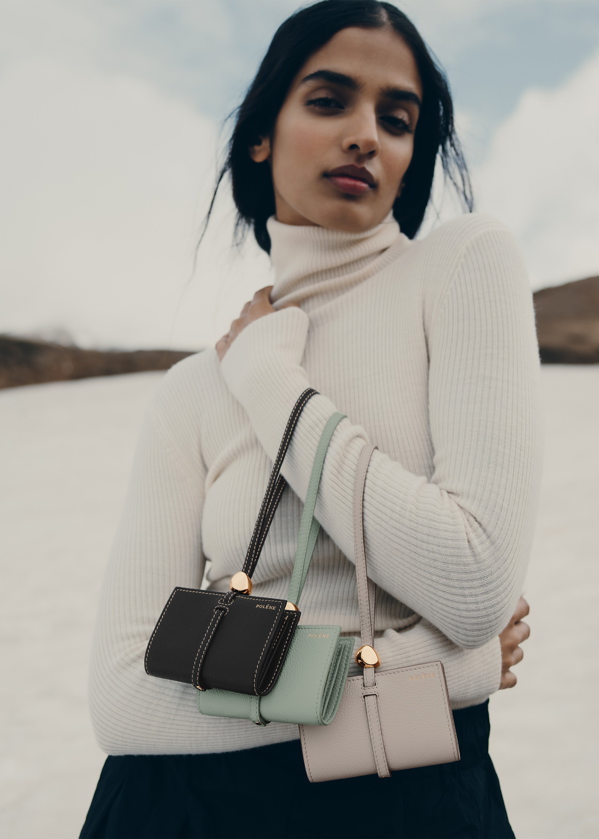 Polène | Bag - Numéro Un Nano - Smooth Black – Polène AU