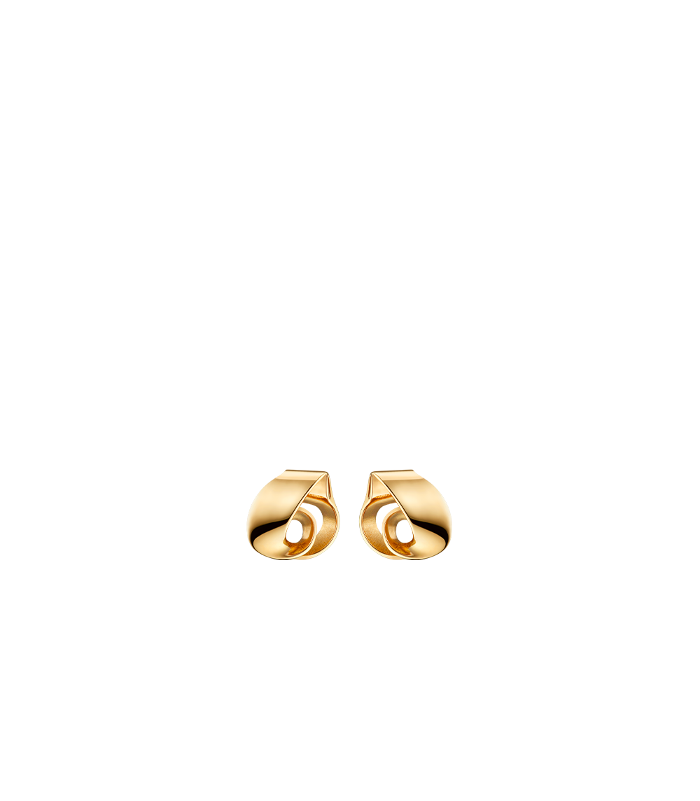 Éole Stud Earrings - 24 carat gold gilded