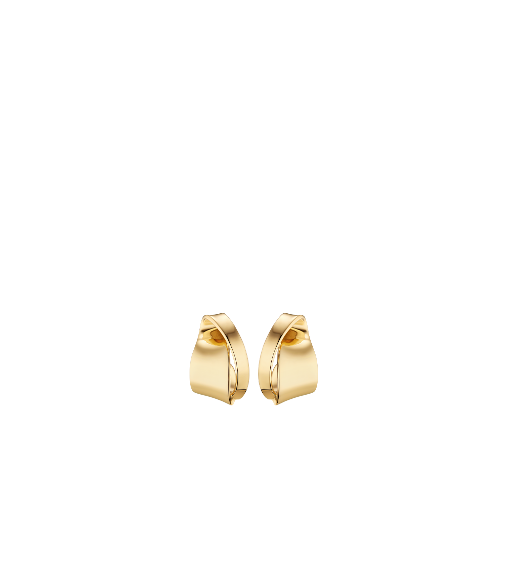 Éole Curled Earrings - 24 carat gold-gilded edition