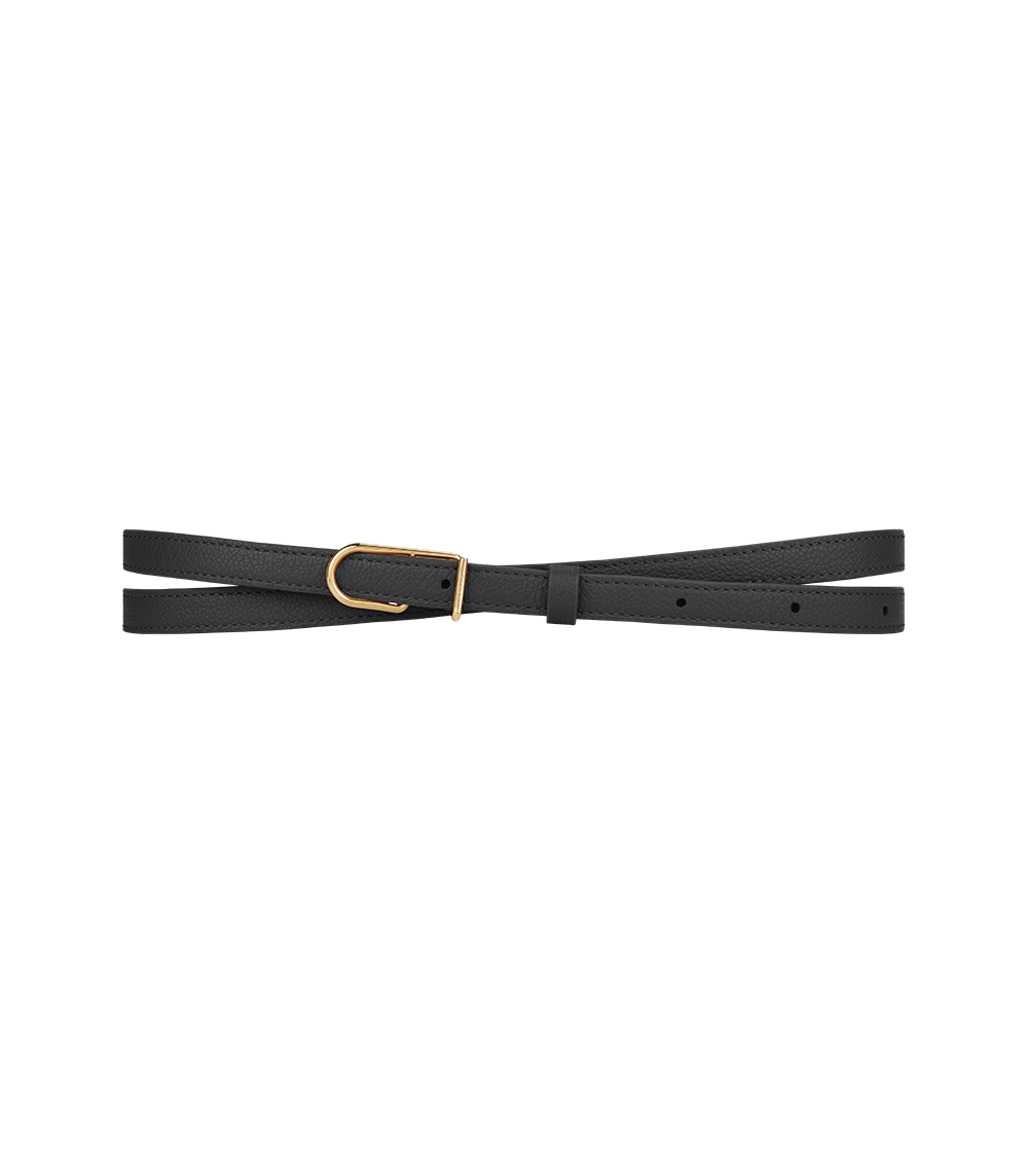 Thin Umi Belt - Textured Black