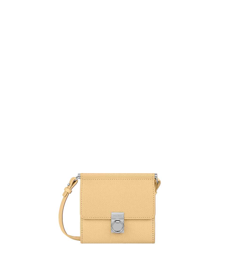 Numéro Sept Crossbody Wallet - Textured Wheat