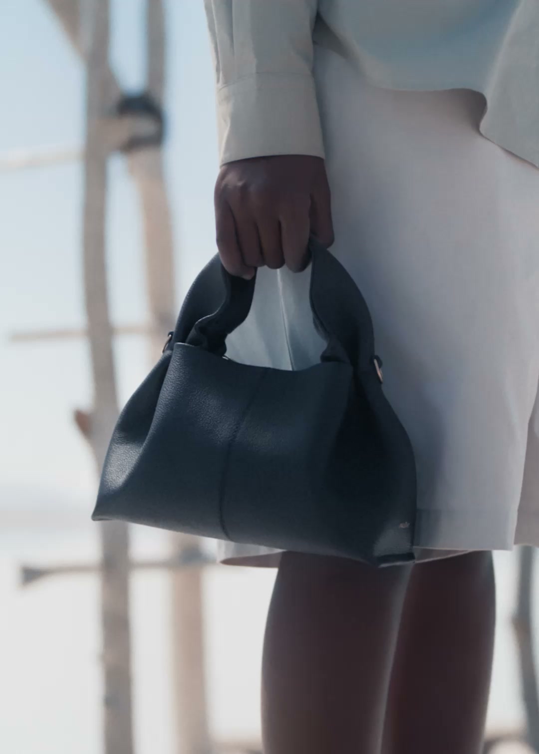 Polène | Bag - Numéro Neuf Mini - Textured Black – Polène AU