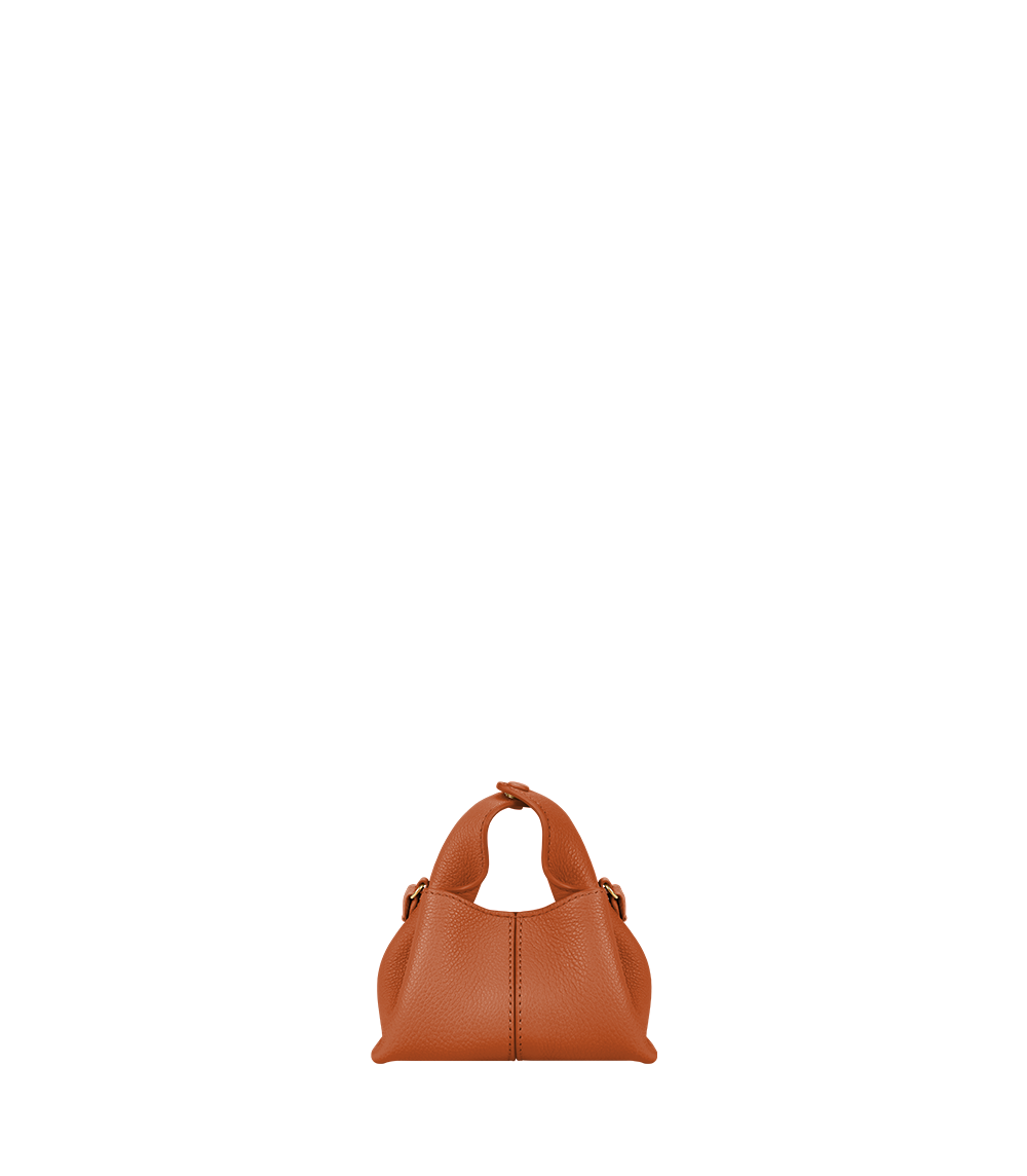 Numéro Neuf Micro - Orange Textured Leather