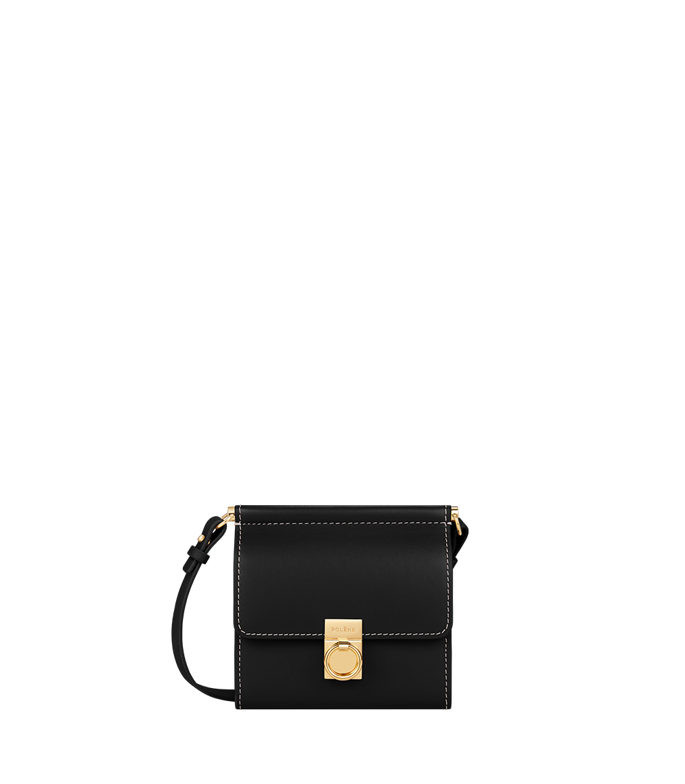 Numéro Sept Crossbody Wallet - Smooth Black